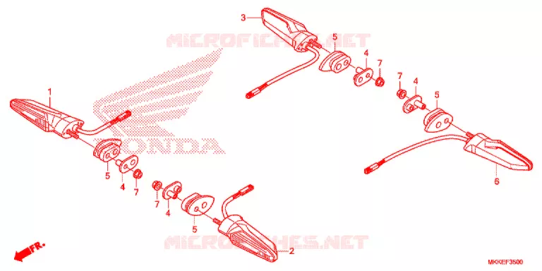 KNIPPERLICHT Honda MOTO 1000 AFRICA-TWIN 2019  CRF1000ALK