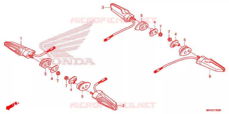 KNIPPERLICHT Honda MOTO 1000 AFRICA-TWIN 2019  CRF1000DK