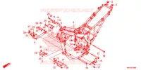 FRAME CHASSIS voor Honda AFRICA TWIN 1000 DCT TRICOLOR 2019