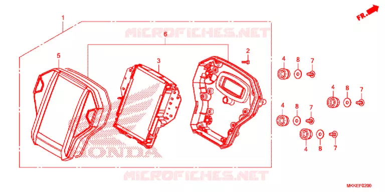 COMBINATIEMETER Honda MOTO 1000 AFRICA-TWIN 2019  CRF1000DK