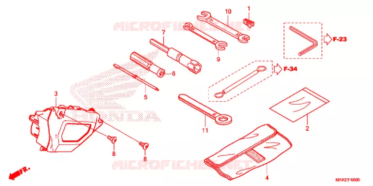 GEREEDSCHAP/ACCUVAK Honda MOTO 1000 AFRICA-TWIN 2019  CRF1000DK