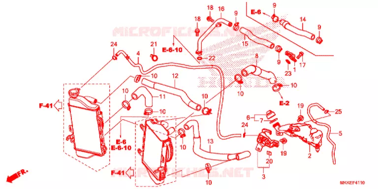 WATERSLANG Honda MOTO 1000 AFRICA-TWIN 2019  CRF1000DK