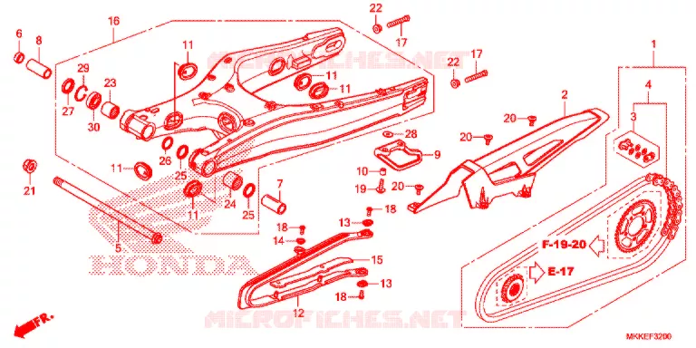 ZWAAI-ARM/KETTINGKAST Honda MOTO 1000 AFRICA-TWIN 2019  CRF1000DK