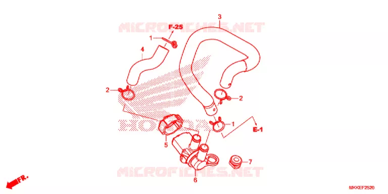 LUCHTINJECTIE SOLENOIDEKLEP Honda MOTO 1000 AFRICA-TWIN 2019  CRF1000DK