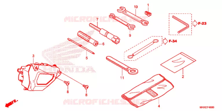 GEREEDSCHAP/ACCUVAK Honda MOTO 1000 AFRICA-TWIN 2019  CRF1000DK