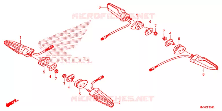 KNIPPERLICHT Honda MOTO 1000 AFRICA-TWIN 2019  CRF1000DK