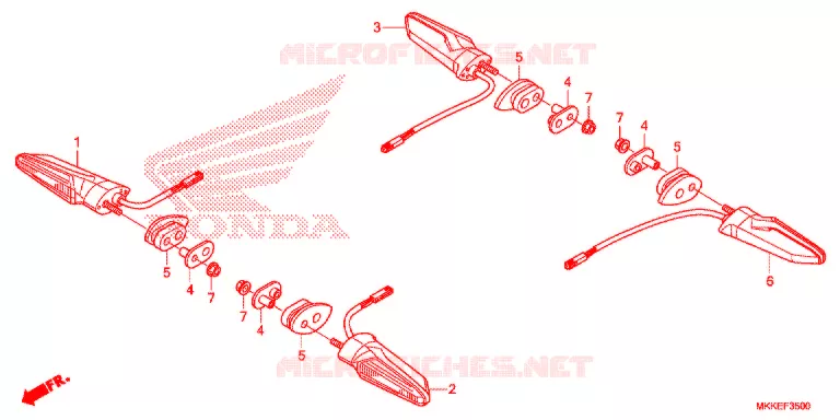 KNIPPERLICHT Honda MOTO 1000 AFRICA-TWIN 2019  CRF1000DLK