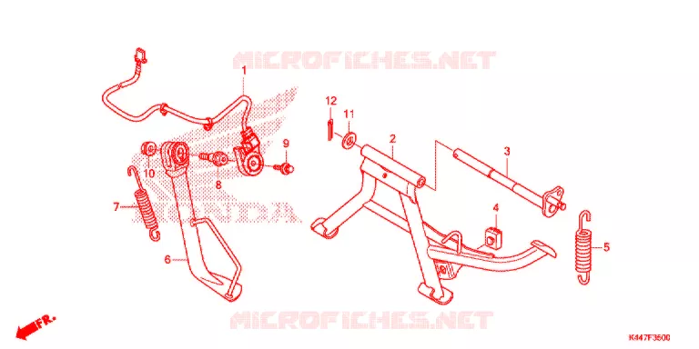 STANDAARD/KICKSTARTER ARM Honda SCOOTER 110 VISION 2020  NSC110_20