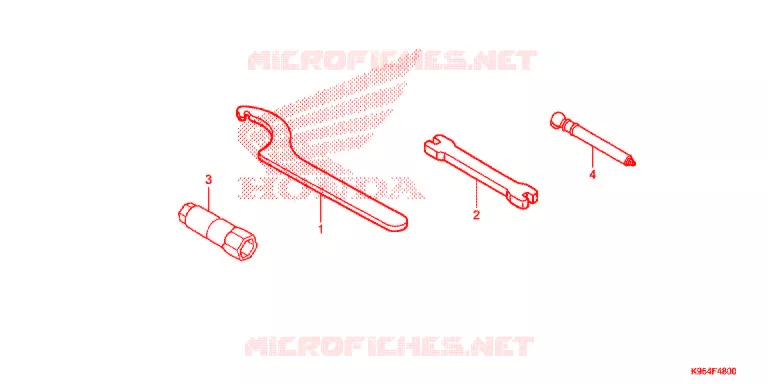 GEREEDSCHAP/ACCUVAK Honda MOTO 250 CRF 2019  CRF250RXK