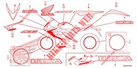 EMBLEEM/STREEP (2) voor Honda CBR 650 R 2020
