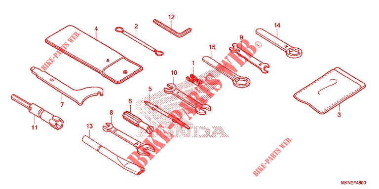 GEREEDSCHAP/ACCUVAK voor Honda CBR 650 R 2020