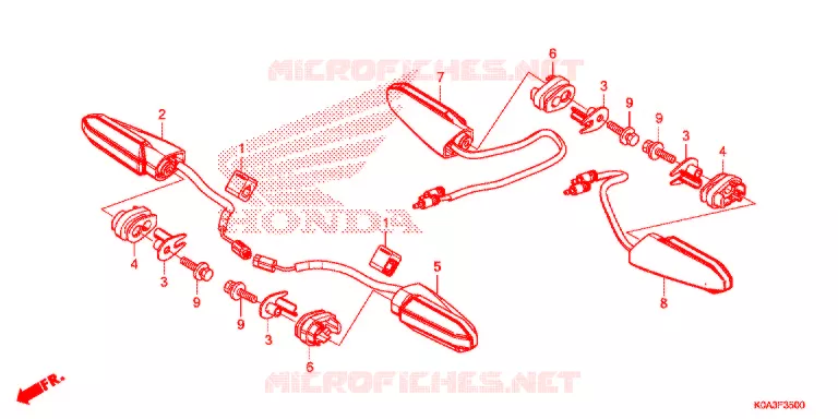 KNIPPERLICHT Honda MOTO 300 CB 2019  CBF300NAL