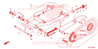 ZWAAI ARM/KETTINGKAST voor Honda REBEL 500 BOBBER 2019