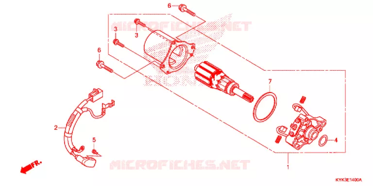 STARTEN MOTOR Honda MOTO 110 CRF 2021  CRF110FK