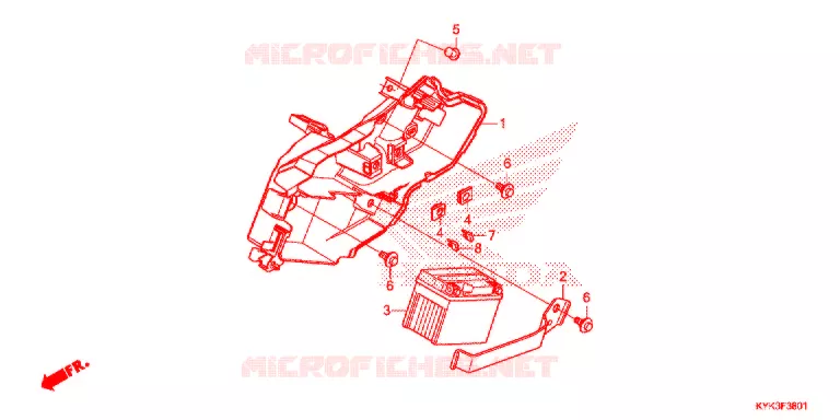 ACCU (CRF110FK) Honda MOTO 110 CRF 2019  CRF110FK