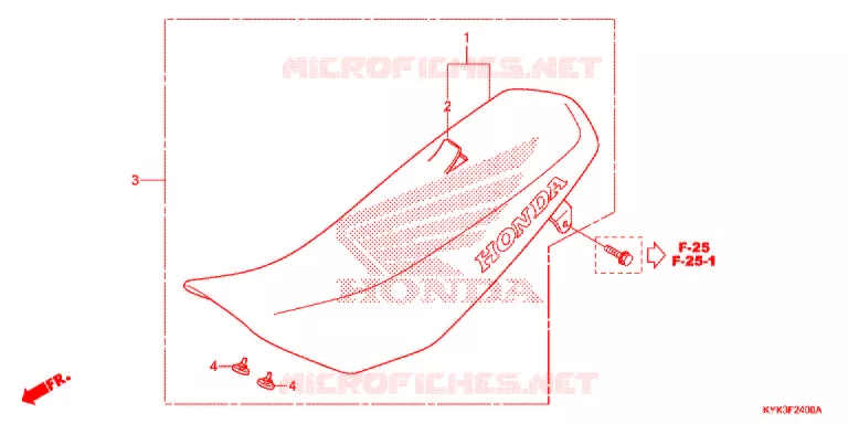 ENKELE ZITTING(2) Honda MOTO 110 CRF 2019  CRF110FK