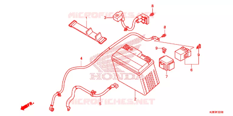 GEREEDSCHAP/ACCUVAK Honda MOTO 125 CRF 2021  CRF125FBK