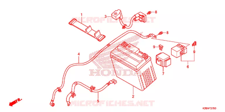 GEREEDSCHAP/ACCUVAK Honda MOTO 125 CRF 2019  CRF125FBK