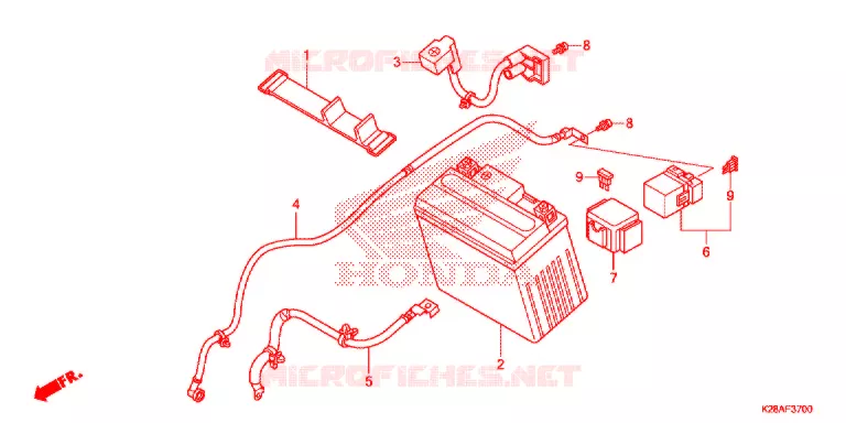 GEREEDSCHAP/ACCUVAK Honda MOTO 125 CRF 2019  CRF125FK
