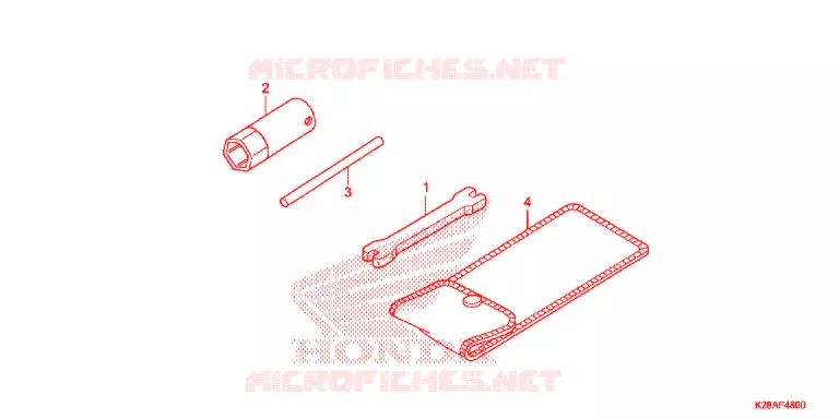 GEREEDSCHAP/ACCUVAK Honda MOTO 125 CRF 2019  CRF125FK