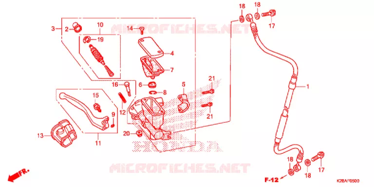 REMPOMP VOOR Honda MOTO 125 CRF 2019  CRF125FK