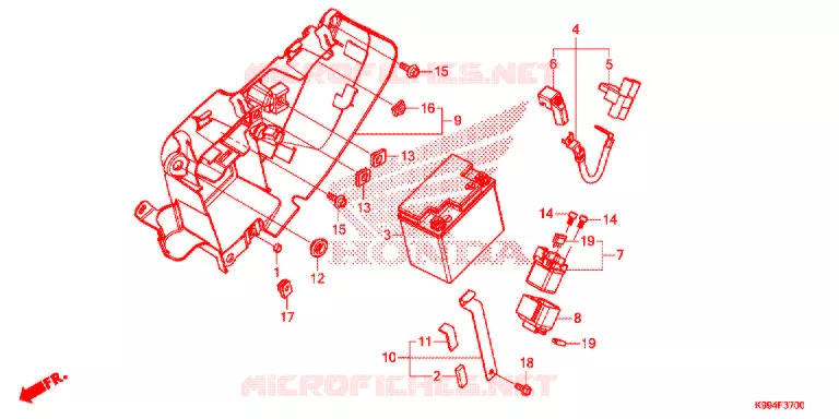 GEREEDSCHAP/ACCUVAK Honda MOTO 250 CRF 2019  CRF250FK