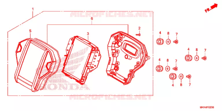 COMBINATIEMETER Honda MOTO 1000 AFRICA-TWIN 2019  CRF1000A2K