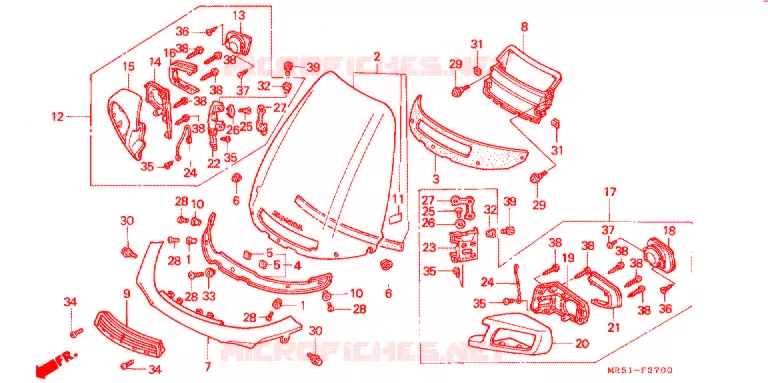 VOORRUIT Honda MOTO 800 PC800 1993  PC800R