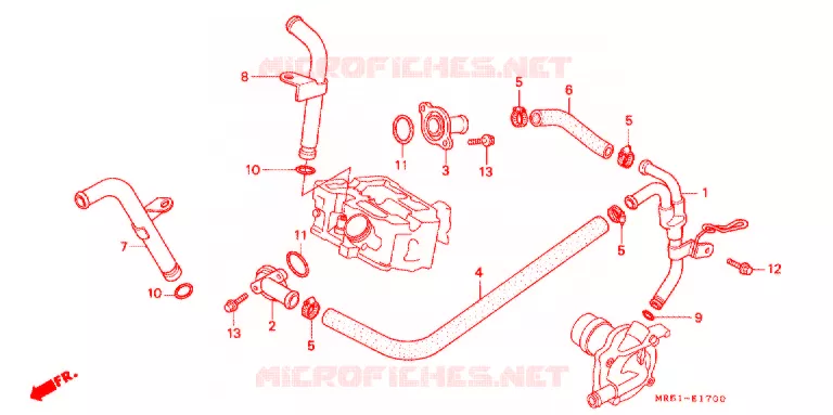 WATERSLANG Honda MOTO 800 PC800 1994  PC800R