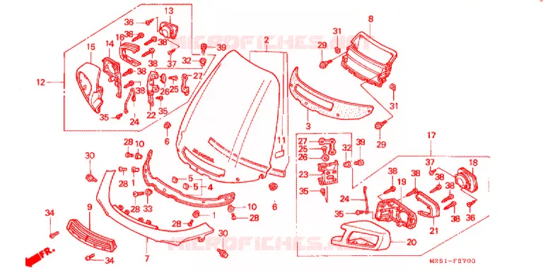 VOORRUIT Honda MOTO 800 PC800 1997  PC800T