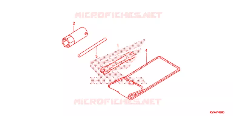 GEREEDSCHAP/ACCUVAK Honda MOTO 110 CRF 2019  CRF110FK