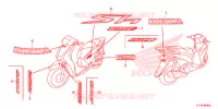 EMBLEEM/STREEP voor Honda SH 150 ABS D SPECIAL 2E 2019