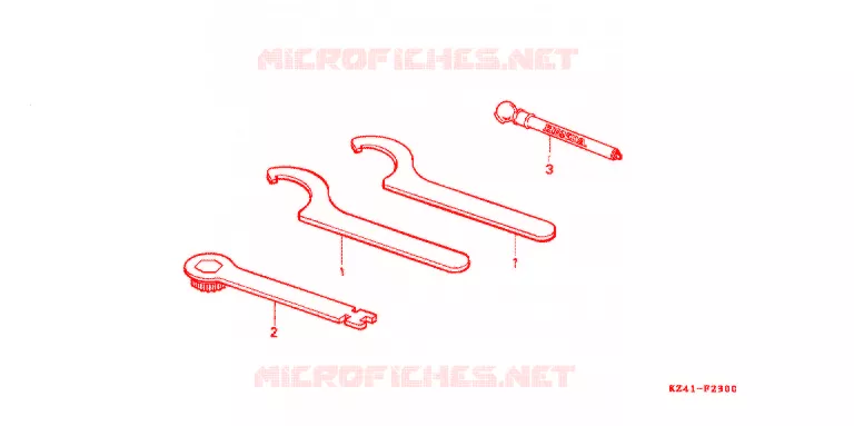 GEREEDSCHAP/ACCUVAK Honda MOTO 125 CR 1990  CR125RL