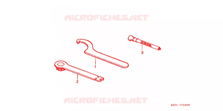 GEREEDSCHAP/ACCUVAK Honda MOTO 250 CR 1996  CR250RT
