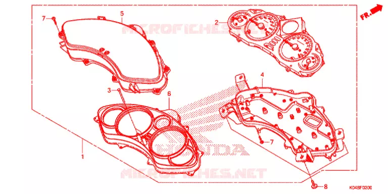 COMBINATIEMETER Honda SCOOTER 300 FORZA 2015  NSS300AD