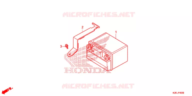 GEREEDSCHAP/ACCUVAK Honda SCOOTER 110 ZOOMER 2013  ACG110CSFD