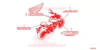 EMBLEEM/STREEP voor Honda CB 125 R ABS 2019