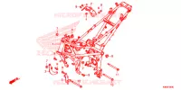 FRAME CHASSIS voor Honda CB 125 R ABS 2019