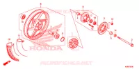ACHTER WIEL (MOULURE/FREIN A TAMBOUR) voor Honda ACE 110 ELECTRIC START 2019