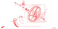 VOORWIEL (MOULURE/FREIN A TAMBOUR) voor Honda ACE 110 ELECTRIC START 2019