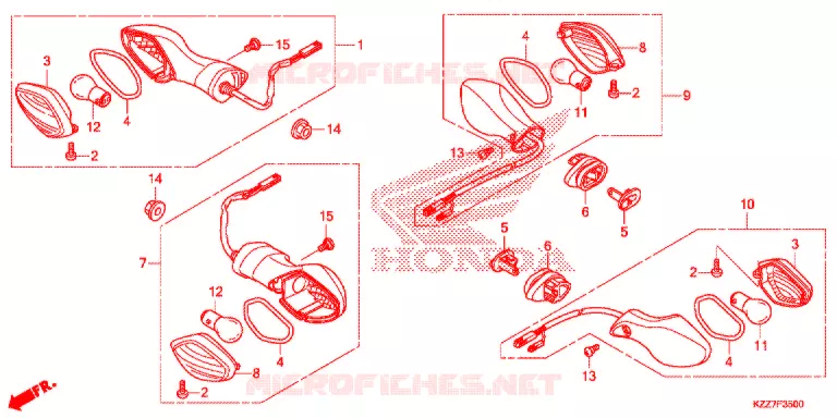 KNIPPERLICHT (CRF250L/LA) Honda MOTO 250 CRF 2020  CRF250LAK