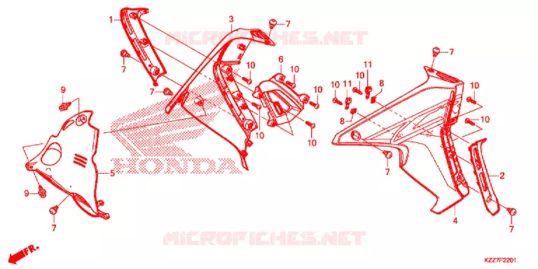 RADIATOR VERSTIJVING (CRF250RL/RLA) Honda MOTO 250 CRF 2018  CRF250RLK