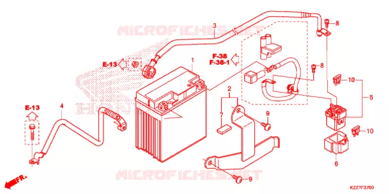 GEREEDSCHAP/ACCUVAK Honda MOTO 250 CRF 2020  CRF250RLK
