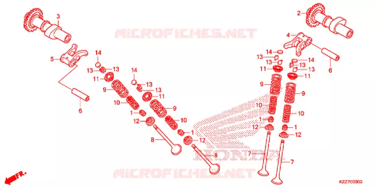 NOKKENAS/KLEP Honda MOTO 250 CRF 2019  CRF250RLK
