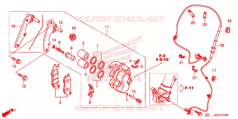 VOOR REMKLAUW Honda MOTO 250 CRF 2020  CRF250RLK