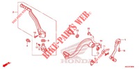 PEDAAL/KICKSTARTER ARM voor Honda CRF 250 X 2018