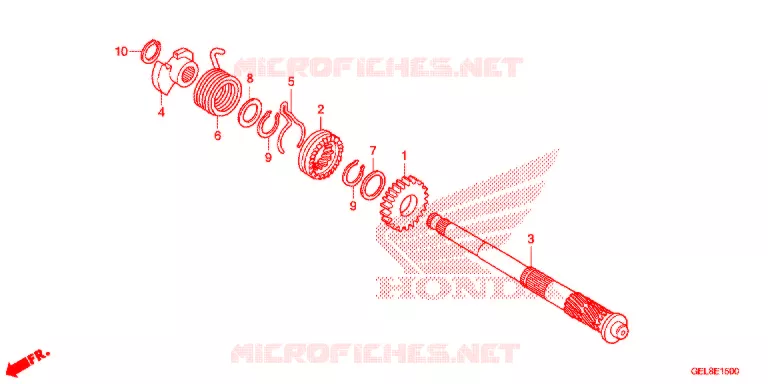 AANDRIJFFACE/ KICKSTARTER SPIL Honda MOTO 50 CRF 2019  CRF50FK