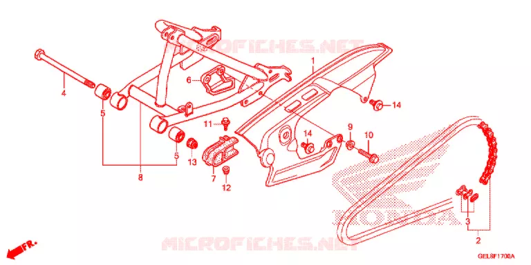ZWAAI-ARM/KETTINGKAST Honda MOTO 50 CRF 2019  CRF50FK