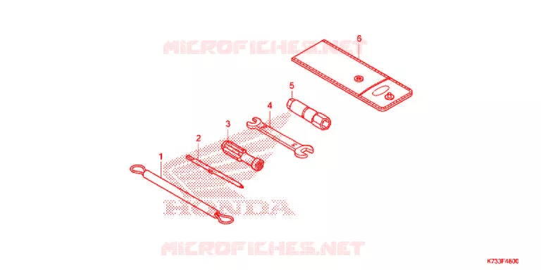GEREEDSCHAP/ACCUVAK Honda MOTO 125 WAVE 2017  AFS125MSFH_TH