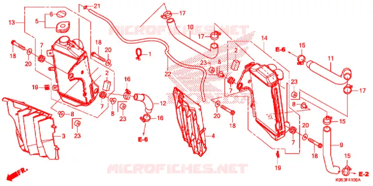 RADIATOR Honda MOTO 250 CRF 2020  CRF250RL